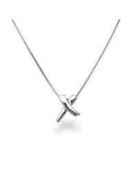 Sterling Silver Letter X Necklace