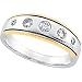 14K Two Tone Gold Diamond Bridal Anniversary Band Ring (0.50 ctw, G-H, SI1)