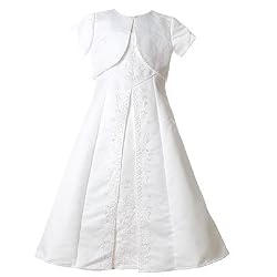 Little Girls Dress WHITE Communion WHOLESOME KIDS Girl 7-16
