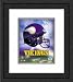 Framed Helmet Logo Minnesota Vikings Photograph