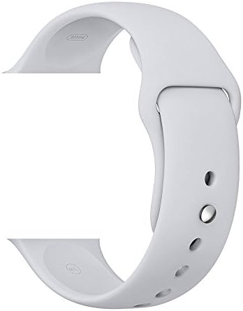 WESHOT Apple Watch Band, Silicone Soft Replacement Watch Band Strap For Apple Watch Sport Edition 42MM Fog S/M