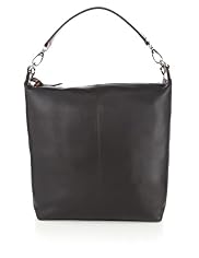 Leather Twin Strap Hobo Bag