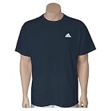 Mens Adidas ClimaLite T-Shirt - Dark Navy/White