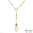 ZOCCAI Made in Italy Stylish Necklace With 54.80ctw Precious Stones - Genuine Super Clean Diamonds, Aquamarines, Citrines, Peridots, Quartz and Tourmalines Made of 18K Two tone Gold. Total item weight 20.6g Length 16in