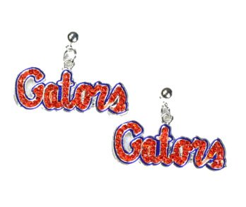 Crystal Logo Earrings - Florida Gators