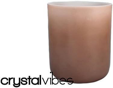 New Featherlight 8" B Crown Chakra Garnet Fusion Crystal Singing Bowl #fl8bm45 11000418