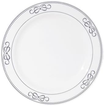Ribbons Silver Salad/Dessert Plates - 7.5" (Pack of 10)