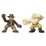 311A K3CTBL. SL160  Indiana Jones Adventure Heroes 2 1/2 Inch Tall Mini Action Figure   Indiana Jones vs German Mechanic from  Raiders of the Lost Ark Movie Series