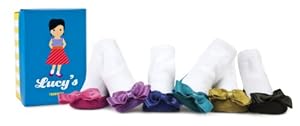Trumpette 6 Pairs Of Big Bow Jewel Toned Socks In A Gift Box