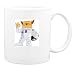 Mug with cosmonaut, cat, astronaut, space, suit
