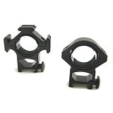 1 Inch Tri-Ring Scope Mounts for Tactical Rail