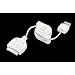 Retractable USB Data Transfer, synchronisation and charger cable for Apple iPhone 3g / 3gs / 4 / 4g / iPod Touch