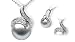 18K white gold Demeter Black Tahitian cultured pearl and diamond pendant
