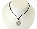 Wiccan Pewter Pendant On Adjustable Black Cord Necklace.