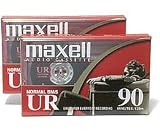 MAXELL UR-90 Blank Audio Cassette Tape (2 pack)