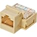 8-Conductor Telephone Keystone Jack-Ivory