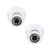 2 Pack of 1/3" SONY CCD 520 TVL Dome Security Indoor Camera with Power Adap ....