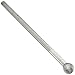 PFERD Ball Carbide Bur, Long-Length, Uncoated (Bright) Finish, Double Cut, Radius End