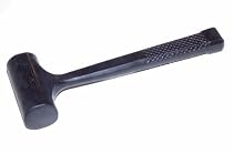 Dead Blow Hammer, 1 1/2 Lb. Black, High Impact Plastic