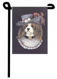 Cavalier King Charles Spaniel - Great Aunt Stella - Garden Flags