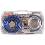 StreetWires Power Station PS04BS 4-gauge amplifier wiring kit with patch cable -- blue power and silver ground