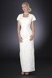 Ivory Formal Evening Dress with Bolero Jacket - Mother of Bride & Groom, Wedding, Party, MOB Gown by Sean Collection (7251)