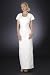 Ivory Formal Evening Dress with Bolero Jacket - Mother of Bride & Groom, Wedding, Party, MOB Gown by Sean Collection (7251)