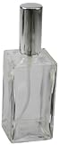 #5: Fantasia Klarglas-Flasche 46192, eckig, mit Zerstuberpumpe und Kappe silber, fr 100 ml