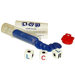 LCR - Left Center Right Dice Game - Random Color