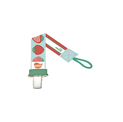 Ulubulu Universal Pacifier Clip, Strawberry