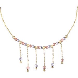Tricolor Fancy Gold Necklace
