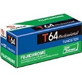 Fujifilm Fujichrome T64 Tungsten Balanced, Color Slide Film, ISO 64, 120 Size, Transparency, U.S.A.