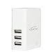 KabelDirekt 22.5W / 4.5 Amps 3 Port High Speed USB Wall Charger with IDD Technology (Intelligent Device Detection) - Perfect for all iOS & Android devices and every other device with an USB port - White - PRO Series