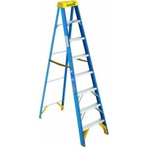 Werner 6008 250-Pound Duty Rating Type I Fiberglass Stepladder, 8-Foot