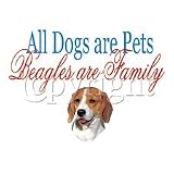 Dogs Are Pets Beagle Adult Long Sleeve T-Shirt