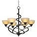 Franklin Iron Worksâ¢ Oil Rubbed Bronze Ribbon Chandelier