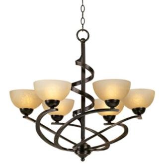  christmas Franklin Rubbed Bronze Ribbon ChandelierB001MF2M0I