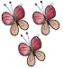 Gallery Art Glass Mini Butterfly/Pink Suncatchers (Pack of 3 only)