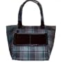 Women's Liz Claiborne Purse Handbag Tote Large Plaid Toting Essential