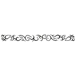 No. Iii Tribal Glow-N-Dark Arm Band Temporary Tattoo 1x6