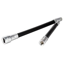 Pro-Grade 2-Piece Steel Spring Flex Extension Bar Set - 1/4" & 3/8"