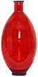 Spanish Large Recycled Ruby Red Glass Vase 23.25"H