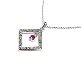 Multi Color Crystal Pendant Necklace Jewelry