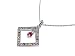 Sparkling Silver Multi Color Diamond Crystal Pendant Necklace Jewelry