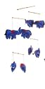 Silk Elephant Childrens Mobile - Cambodia (Blue)