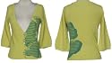 KERSH Lambswool Blend Screen Print Cardigan