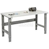 48 X 30 Esd Square Edge Work Bench- Adjustable Height - 1-1/4" Top