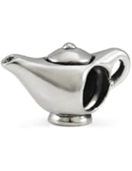 Genuine Ohm Beads (TM) Product. 925 Sterling Silver Magic Lamp European Bead Charm. 100% Satisfaction Guaranteed.