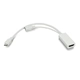 KanaaN MHL Micro USB vers HDMI Adaptateur female blanc/ KanaaN Micro-USB vers HDMI de sortie TV pour Samsung i9100 Galaxy S2 du G-HUB et rechargez votre t�l�phone lors de son utilisation High Speedpar KanaaN