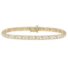 1 Carat Diamond 14K Gold Tennis Bracelet by Diamond.com